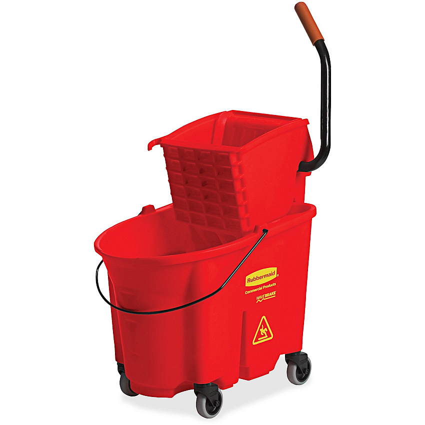 Rubbermaid Commercial WaveBrake 35 QT Side Press & Wringer (RCP758888RD)