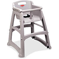 Rubbermaid Commercial Sturdy Chair Youth High Chair (RCP780608PLAT)