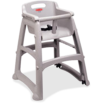 Rubbermaid Commercial Sturdy Chair Youth High Chair (RCP780608PLAT)