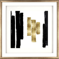 Lorell Blocks Design Framed Abstract Artwork (04476)