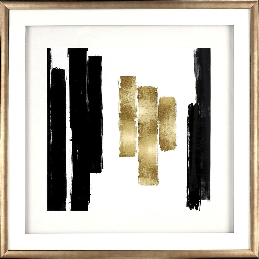 Lorell Blocks I Framed Abstract Artwork (LLR04476)