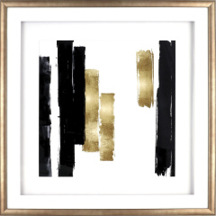 Lorell Blocks Design Framed Abstract Artwork (04477)