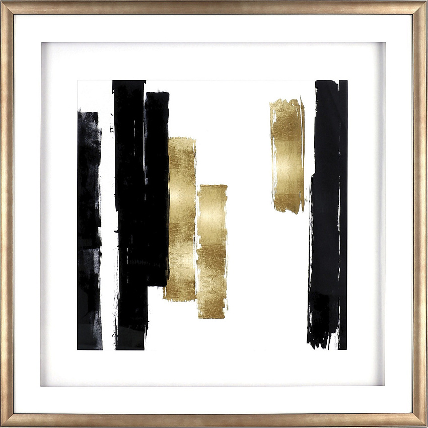 Lorell Blocks II Framed Abstract Artwork (LLR04477)
