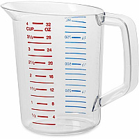 Rubbermaid Commercial Bouncer 1 Quart Measuring Cup (RCP3216CLE)