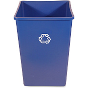 Rubbermaid Commercial Untouchable Square Recycling Container (RCP395873BLU)