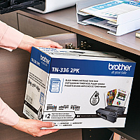Brother TN336 Original High Yield Laser Toner Cartridge - Twin-pack - Black - 2 / Box (BRTTN3362PK)