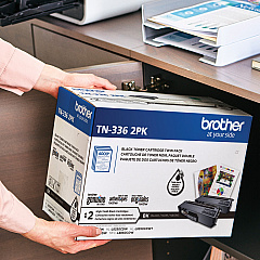 Brother TN336 Original High Yield Laser Toner Cartridge - Twin-pack - Black - 2 / Box (BRTTN3362PK)