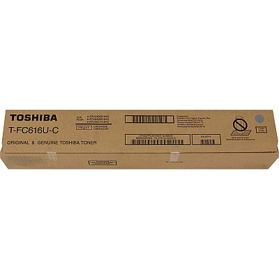 Toshiba Original Laser Toner Cartridge - Cyan - 1 Each (TOSTFC616UC)