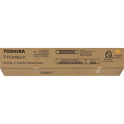 Toshiba Original Laser Toner Cartridge - Yellow - 1 Each (TOSTFC616UY)