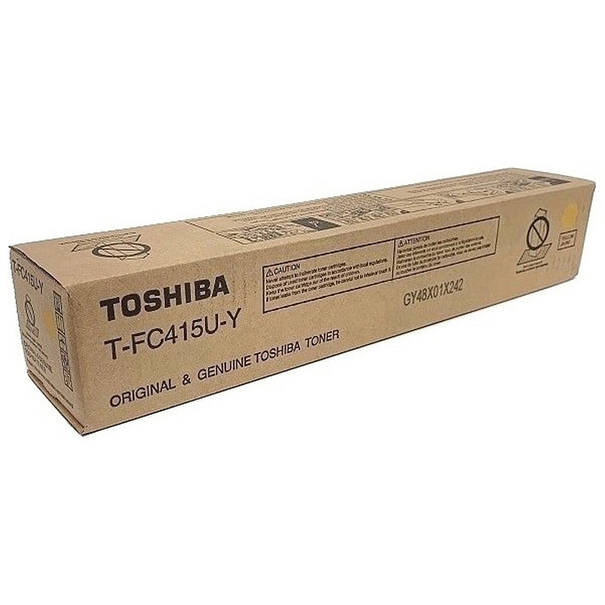 Toshiba Original Laser Toner Cartridge - Yellow - 1 Each (TOSTFC415UY)
