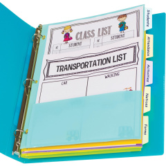 C-Line Bright Multi-pocket 5-tab Index Dividers (07650)