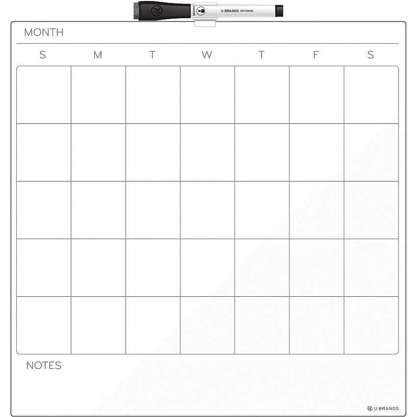 U Brands Magnetic Dry Erase Calendar Board (UBR461U0004)