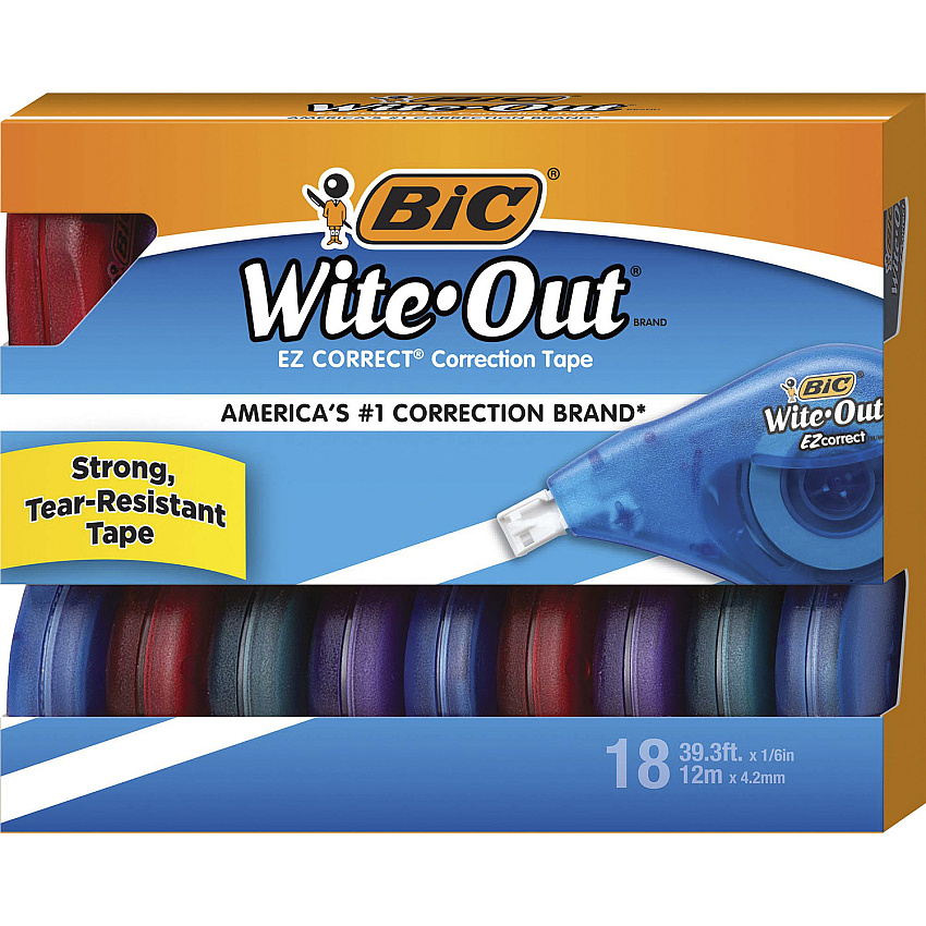 BIC Wite-Out EZ CORRECT Correction Tape (BICWOTAP18)