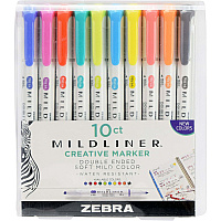Zebra Mildliner Double-ended Assorted Highlighter Set 10PK (ZEB78101)