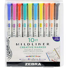 Zebra Mildliner Double-ended Assorted Highlighter Set 10PK (ZEB78101)