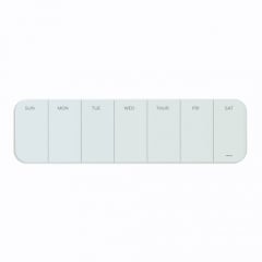 U Brands Magnetic Glass Dry Erase Weekly Calendar Board (2342U0001)