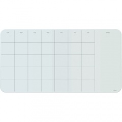 U Brands Magnetic Glass Dry Erase Weekly Calendar Board (2341U0001)