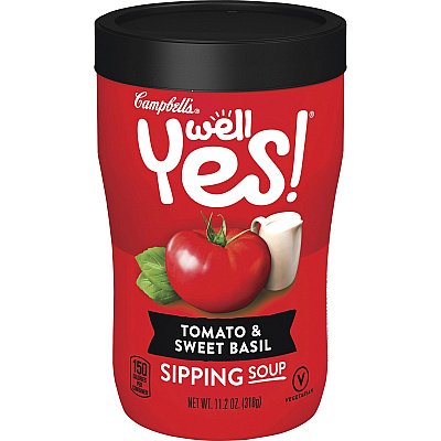 Campbell Tomato & Sweet Basil Sipping Soup (CAM25034)