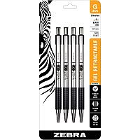 Zebra STEEL 3 Series G-301 Retractable Gel Pen (ZEB41314)