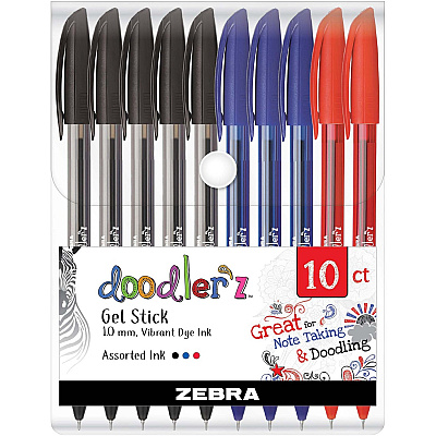Zebra Doodler'z Gel Stick Pens (ZEB41970)