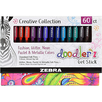 Zebra Doodler'z Gel Stick Pens (ZEB41960)