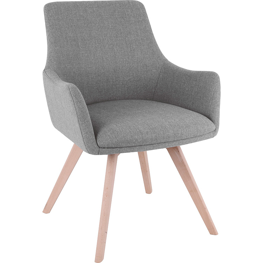 Lorell Mid-century Modern Flannel Guest Chair (LLR68560)