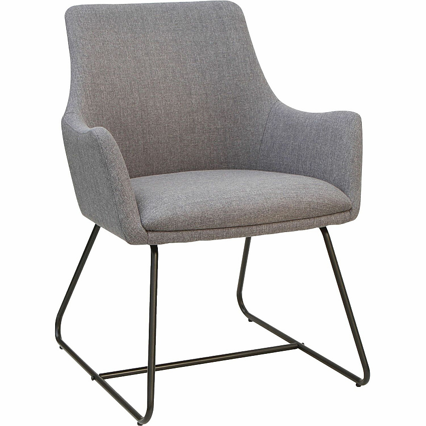 Lorell Mid-century Modern Flannel Guest Chair (LLR68562)
