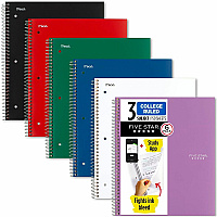 Mead Five Star Subject Spiral Notebook (MEA73930)