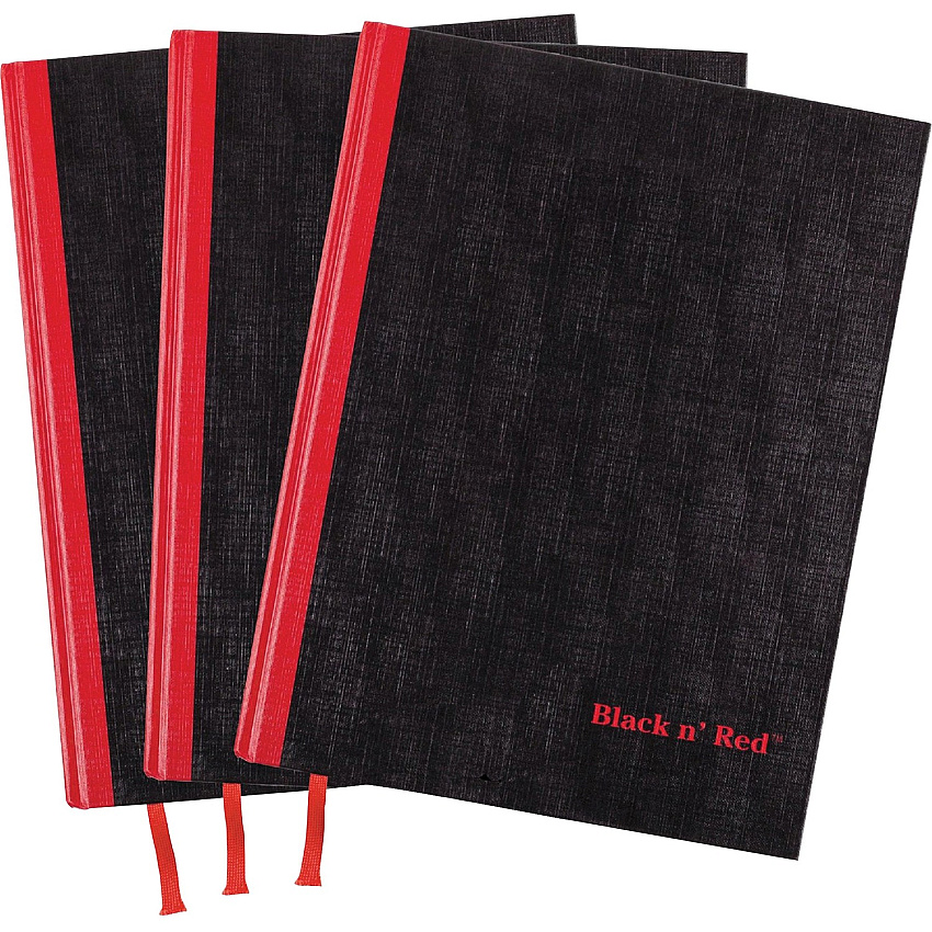 Black n' Red Casebound Hardcover Notebook 3-pack (JDK400123487)