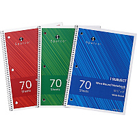 Sparco Wide Ruled Wire-bound Notebook (SPR00331)