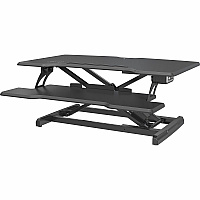 Lorell Electric Desk Riser with Wireless Device Charging (LLR99530)