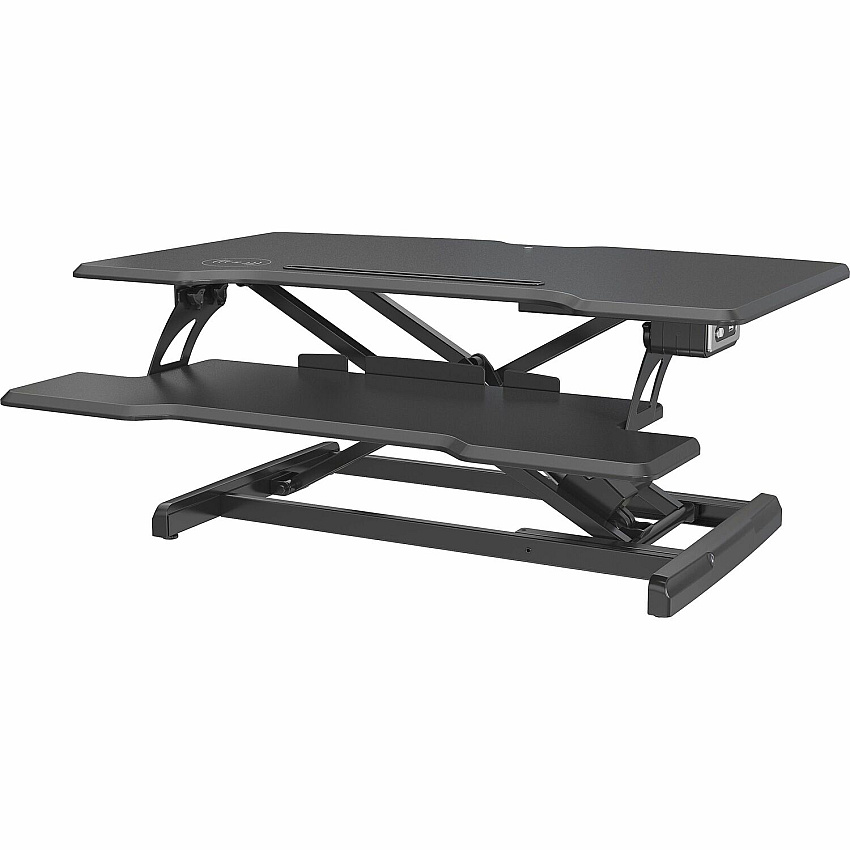 Lorell Electric Desk Riser with Wireless Device Charging (LLR99530)