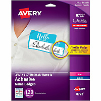 Avery Self-Adhesive Name Tags (AVE08722)