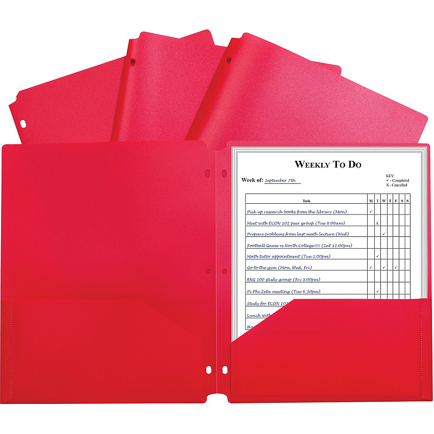 C-Line 2-pocket Heavyweight Poly Portfolio Pocket (CLI33934BX)