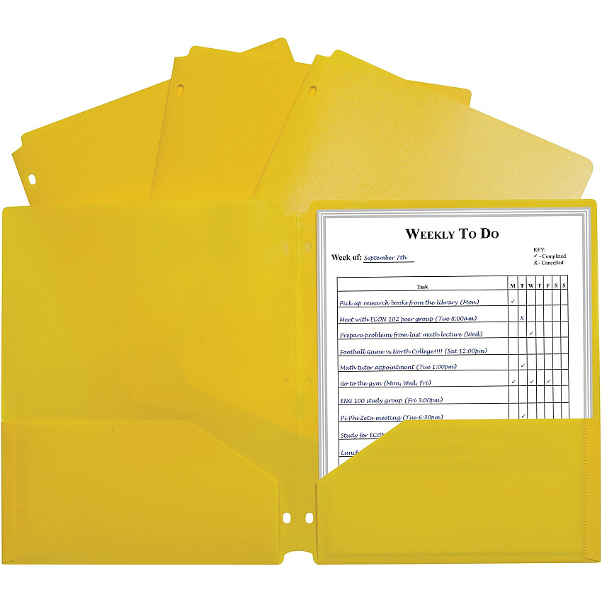 C-Line 2-pocket Heavyweight Poly Portfolio Pocket (CLI33936BX)