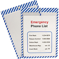 C-Line Safety Striped Shop Ticket Holders (CLI44105)