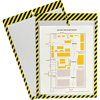 C-Line Safety Striped Shop Ticket Holders (CLI44101)
