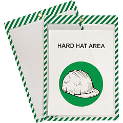 C-Line Safety Striped Shop Ticket Holders (CLI44103)