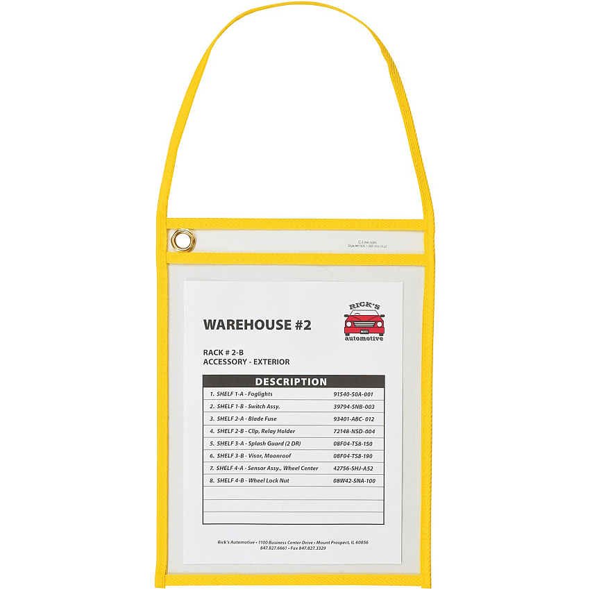 C-Line Hanging Strap Shop Ticket Holder (CLI41926)