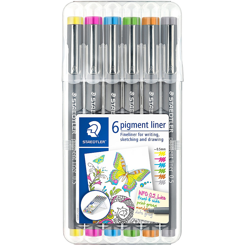 Staedtler Pigment Liner 308 (STD30805S2SB6)