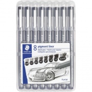 Staedtler 8 Pigment Liner Sketch Pen Set (308SB8)