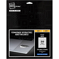 Avery PermaTrack Destructible Asset Tag Labels (AVE60531)