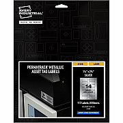 Avery PermaTrack Metallic Asset Tag Labels, 1-1/4" x 2-3/4" , 112 Asset Tags (AVE61528)