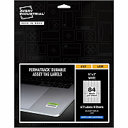 Avery PermaTrack Durable White Asset Tag Labels, 1/2" x 1" , 672 Asset Tags (AVE61527)