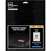 Avery PermaTrack Durable White Asset Tag Labels, 3/4" x 1-1/2" , 320 Asset Tags (AVE61525)