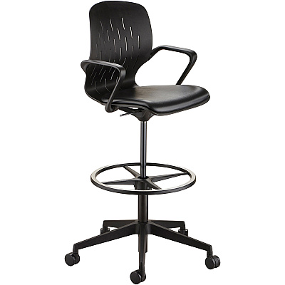Safco Shell Extended-Height Chair (SAF7014BL)