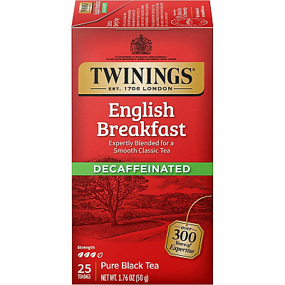 TWININGS Decaf English Breakfast Black Tea Bag (TWG09182)