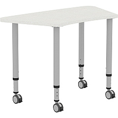 Lorell Height-adjustable Trapezoid Table (LLR69583)