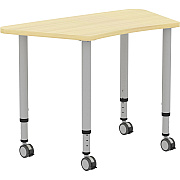 Lorell Attune Height-adjustable Multipurpose Curved Table (LLR69584)
