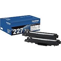 Brother TN227 Original High Yield Laser Toner Cartridge - Twin-pack - Black - 2 / Box (TN2272PK)